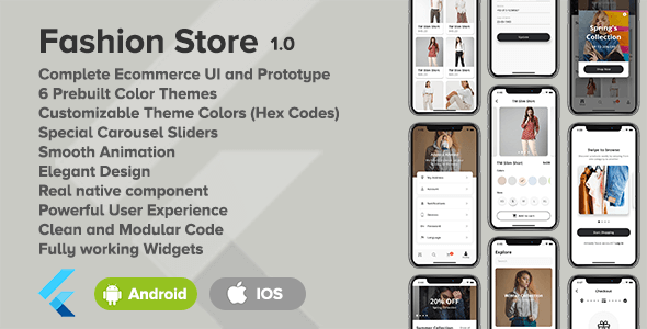 Fashion Store Flutter E-commerce UI